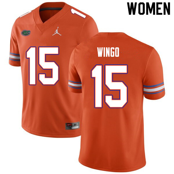 Women #15 Derek Wingo Florida Gators College Football Jerseys Sale-Orange